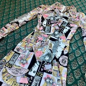 🌹 Vintage Screen Printed Dress 🌹